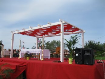 pergole in legno bianche 20 scaled